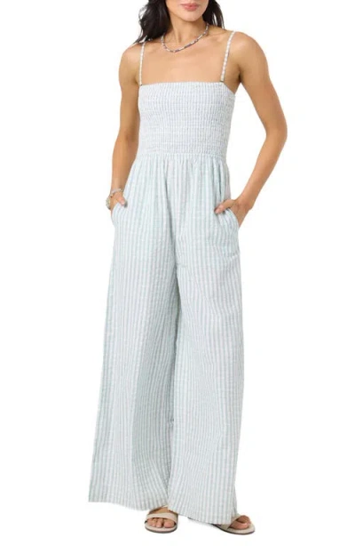 O'neill Aiyana Print Jumpsuit In Blue