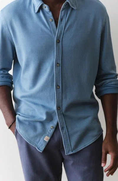 Marine Layer Pacifica Button-up Shirt In Blue