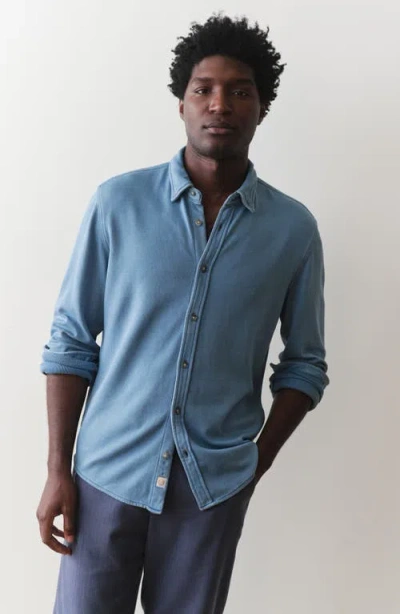 Marine Layer Pacifica Button-up Shirt In Blue
