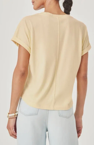 Splendid Skye Cuffed Tee In Brown