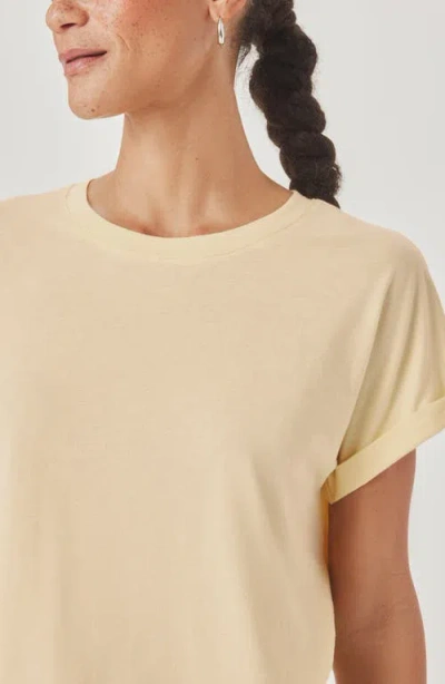 Splendid Skye Cuffed Tee In Brown