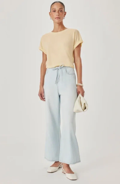 Splendid Skye Cuffed Tee In Brown