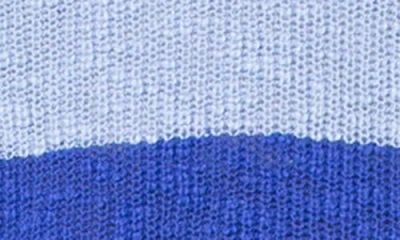 Roxy Vibes Level Stripe Sweater In Blue