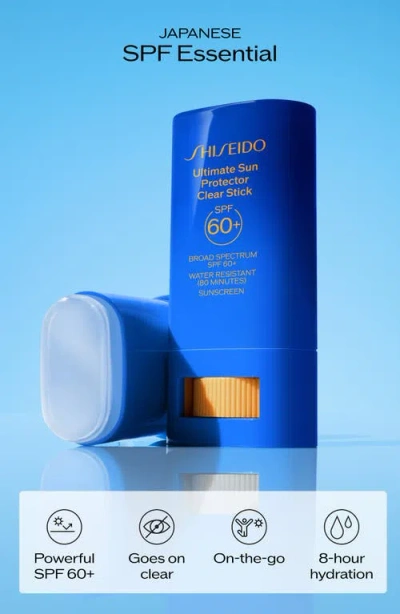 Shiseido Ultimate Sun Protector Clear Stick Spf 60+ - 2.11 oz In Blue