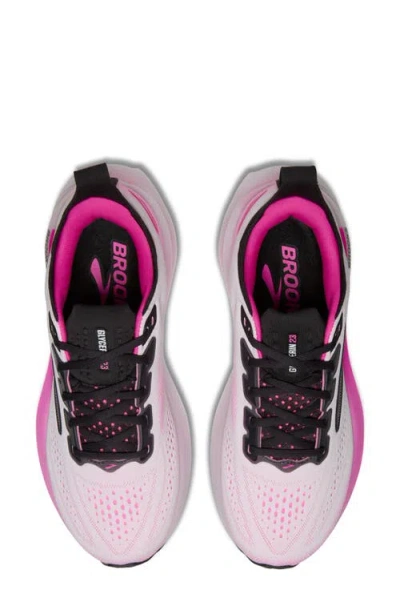Brooks Glycerin Gts 23 White Pink Ss26 Women Shoes In Multi