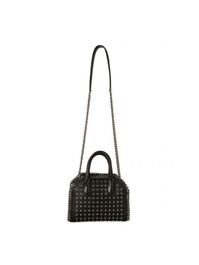 Shop Stella Mccartney Falabella Box Mini Bag Studded  Black