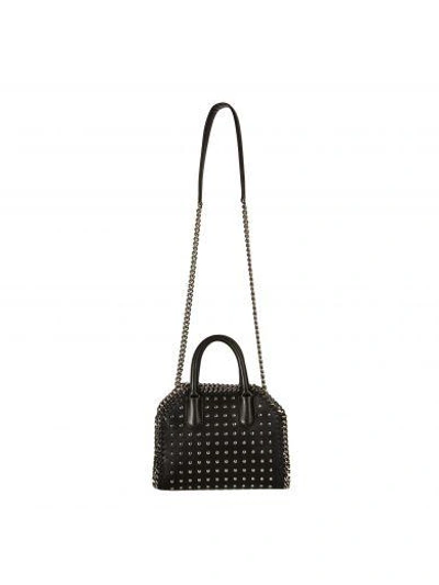 Shop Stella Mccartney Falabella Box Mini Bag Studded  Black