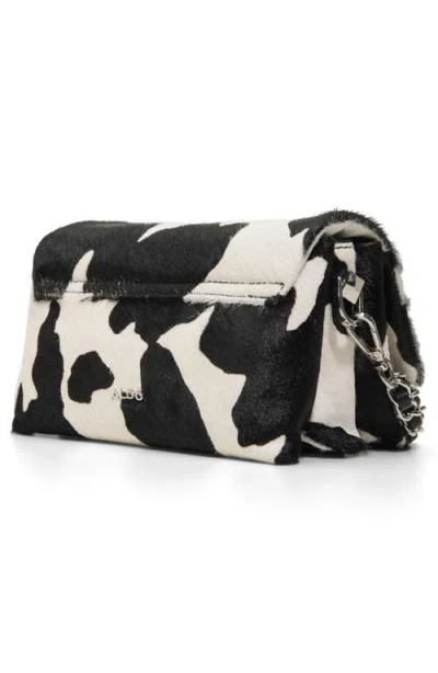 Aldo Mini Jackie Genuine Calf Hair Crossbody Bag In Animal Print