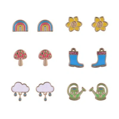 Hallmark 6 Pack Easter Spring Stud Earring Set In Multi