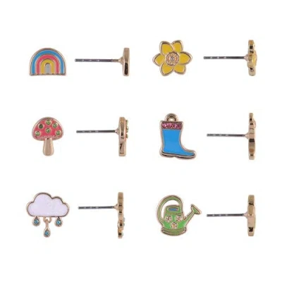 Hallmark 6 Pack Easter Spring Stud Earring Set In Multi