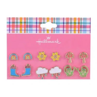 Hallmark 6 Pack Easter Spring Stud Earring Set In Multi