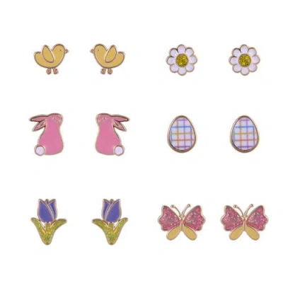Hallmark 6 Pack Easter Theme Stud Earring Set In Multi