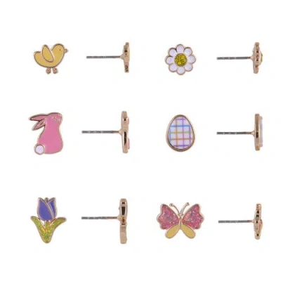Hallmark 6 Pack Easter Theme Stud Earring Set In Multi