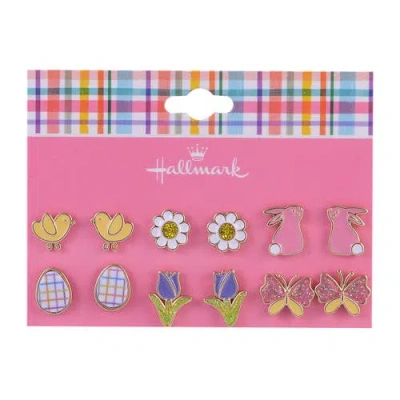 Hallmark 6 Pack Easter Theme Stud Earring Set In Multi