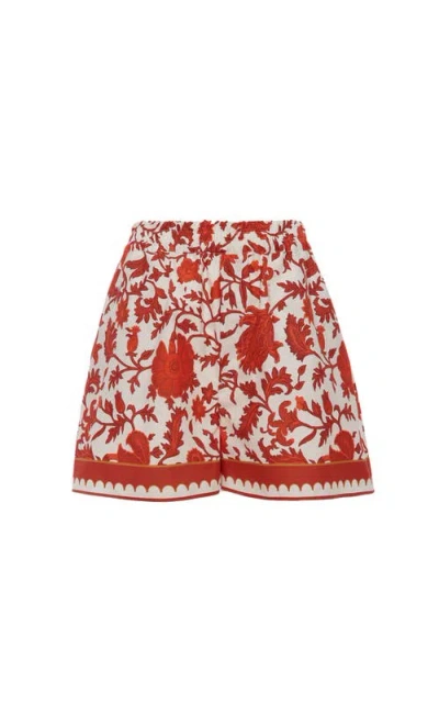 La Doublej Pull-up Shorts In Red