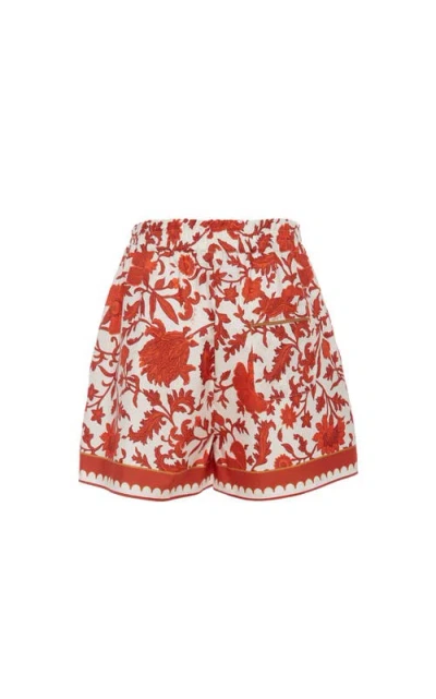 La Doublej Pull-up Shorts In Red