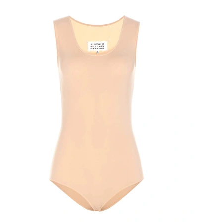 Maison Margiela Jersey Bodysuit In Carne