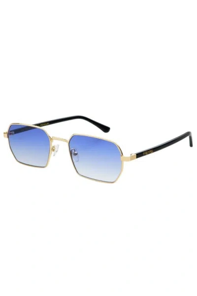Freyrs Eyewear Superior Rectangular Unisex Sunglasses In Blue