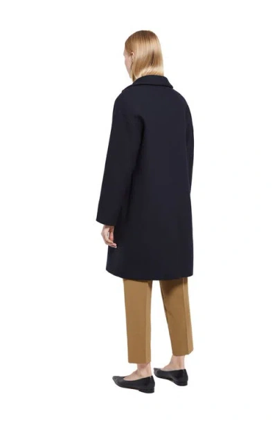 Ottod'ame Wool-blend Midi Coat In Blue