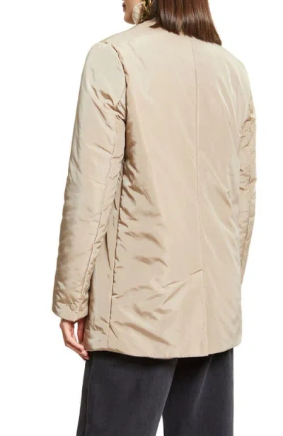 Ottod'ame Puffer Blazer In Neutral