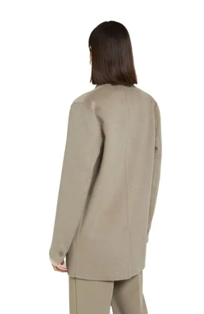 Ottod'ame Wool-blend Blazer In Gray
