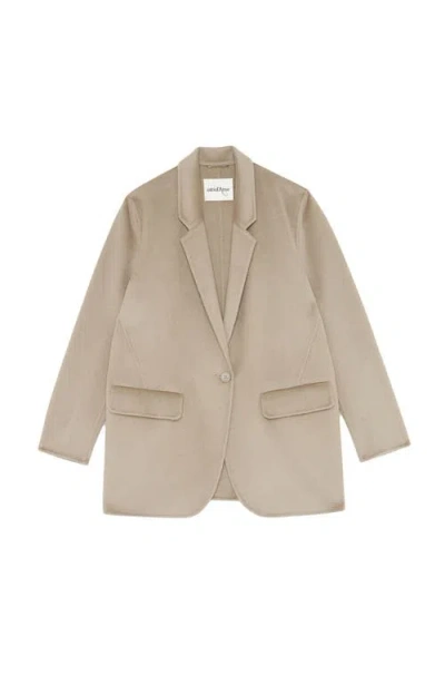Ottod'ame Wool-blend Blazer In Gray