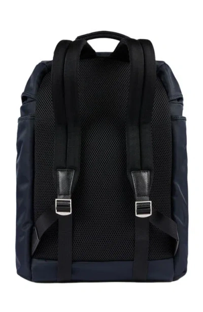 Sandro Ss26 Nylon Backpack In Blue