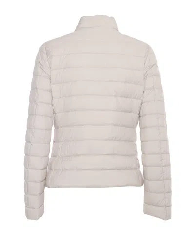 Moorer Clement Down Jacket Double Breasted Collar In Neutral
