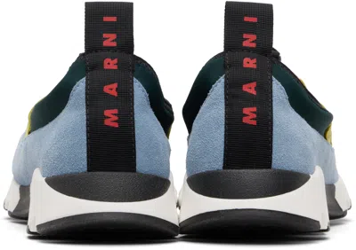 Marni Sneakers Contrasting Sole Low Top Pull Tab In Multi