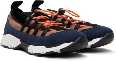 Marni Sneakers Mesh Panels Contrasting Sole Pull Tab In Multi