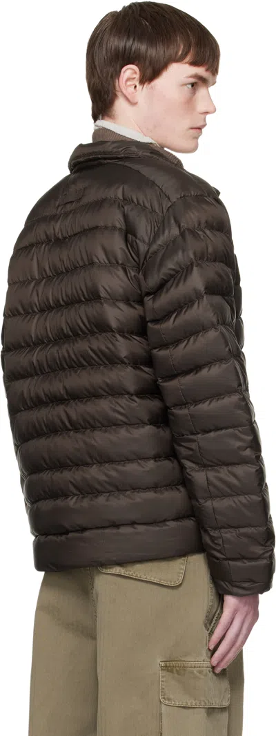 Canada Goose Nylon Down Jacket In Brown