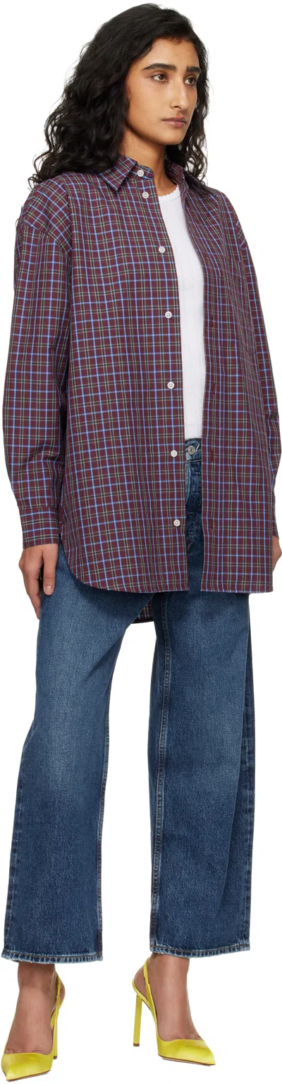 Agolde Navy Arc Jeans In Blue