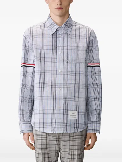 Thom Browne Plaid-patterned Shirt In Gray
