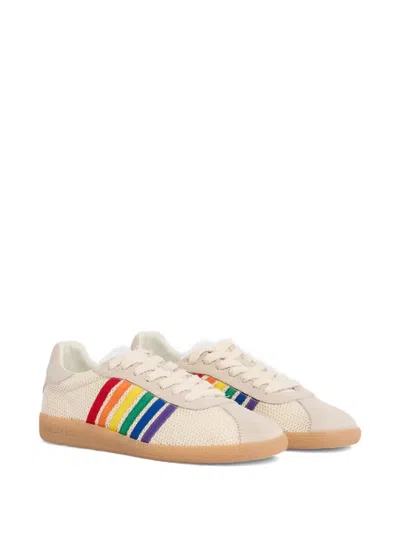 Dsquared2 Rainbow Striped Sneakers In Multi