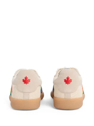 Dsquared2 Rainbow Striped Sneakers In Multi