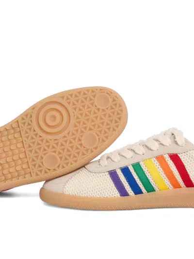 Dsquared2 Rainbow Striped Sneakers In Multi