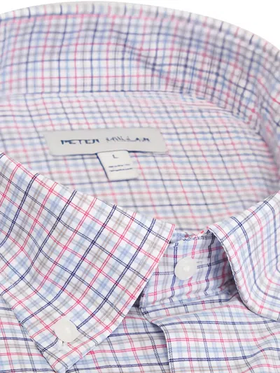 Peter Millar Casey Performance Twill Shirt In Multi