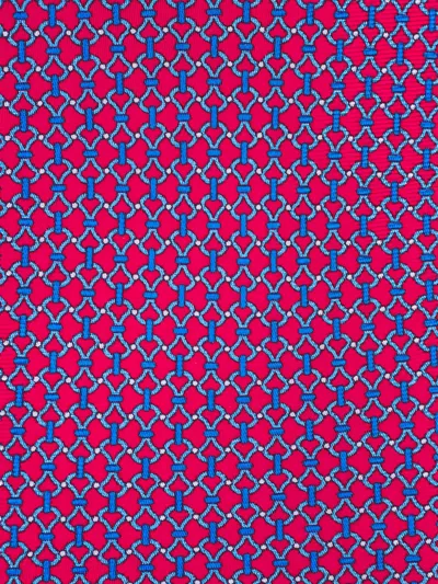 Eton Patterned Tie In Red