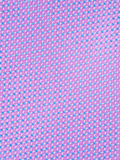 Eton Dotted-pattern Tie In Purple