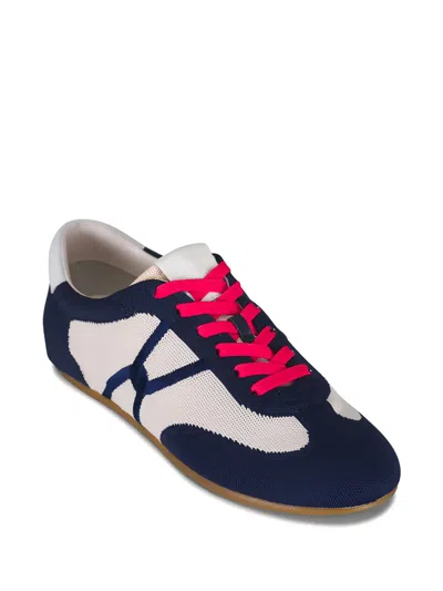 Veronica Beard Riviera Panelled Sneakers In Blue