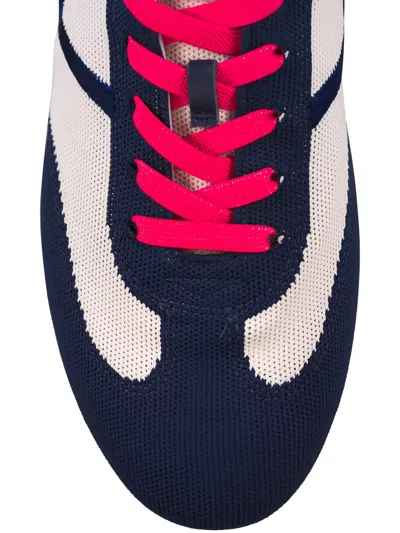 Veronica Beard Riviera Panelled Sneakers In Blue