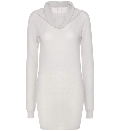 Rick Owens Cashmere Sweater Dress In Grey