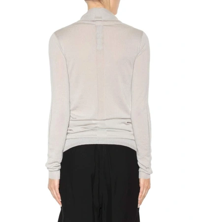 Shop Rick Owens Cashmere Sweater Dress In Grey