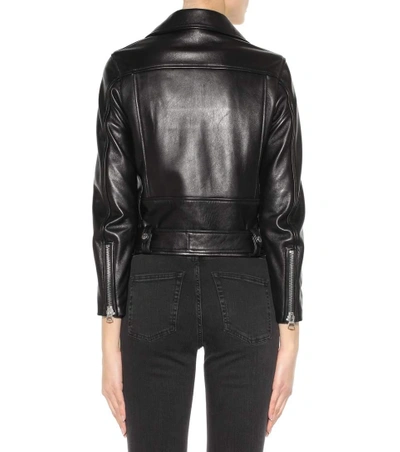 Shop Acne Studios Mock Leather Jacket In Black