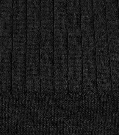 Shop Calvin Klein Collection Dira Stretch-cashmere Top In Black