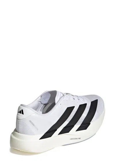Adidas Originals Adidas Adizero Evo White Sneakers With Signature 3-stripes In Gray