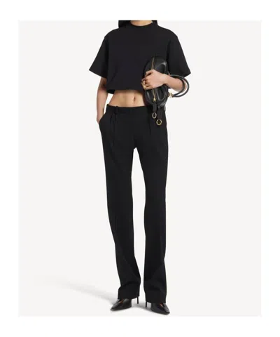 Balenciaga Mini Leather Bolero B Logo Zip Fastening Top Handle With Ring Detail In Black