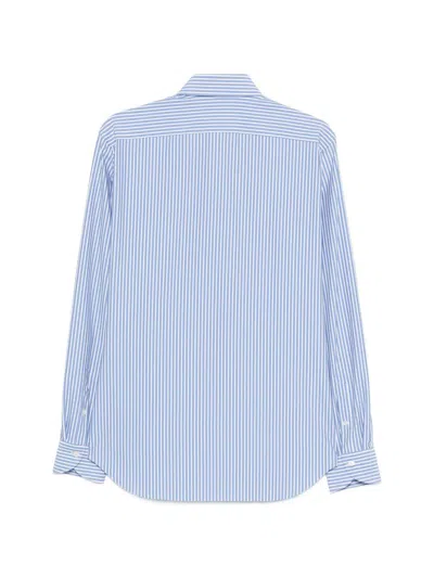 Xacus Camicia Taylor A Righe Blu  In Blue