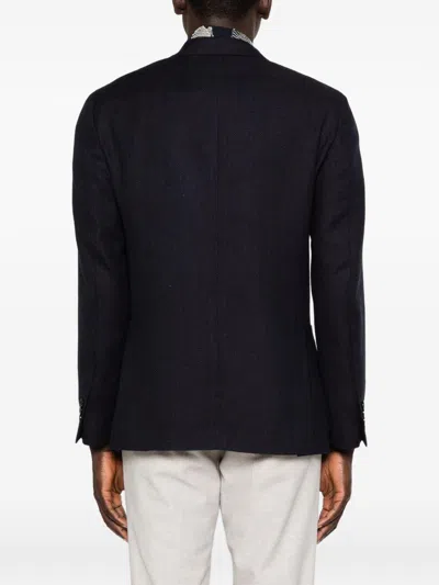 Lardini Blazer With Patch Pockets In Black