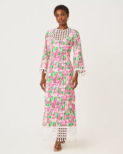 Lilly Pulitzer Strothers Stretch Maxi Shift Caftan In Pink